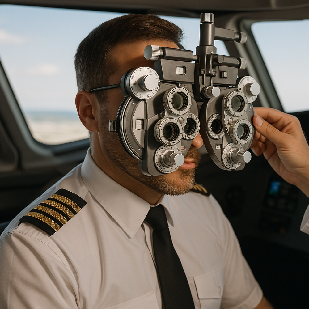 L'importance des examens de la vue réguliers pour les professionnels de l'aviation