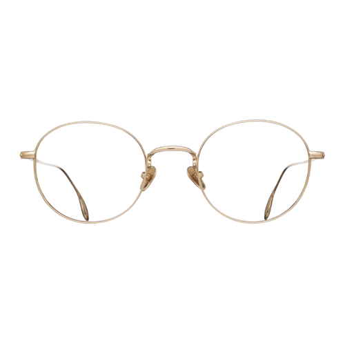 Lunettes De Soleil Massada Bird In Space - Monture Or Titane, Verres Miroir, Faites Au Japon